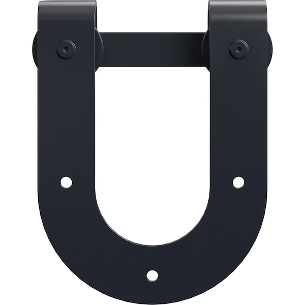 Ekena Millwork Premium Horseshoe Roller Hanger w/ Bolts for Barn Door for 2 1/4" Doors, Dark Gray GB60015R2DG - main